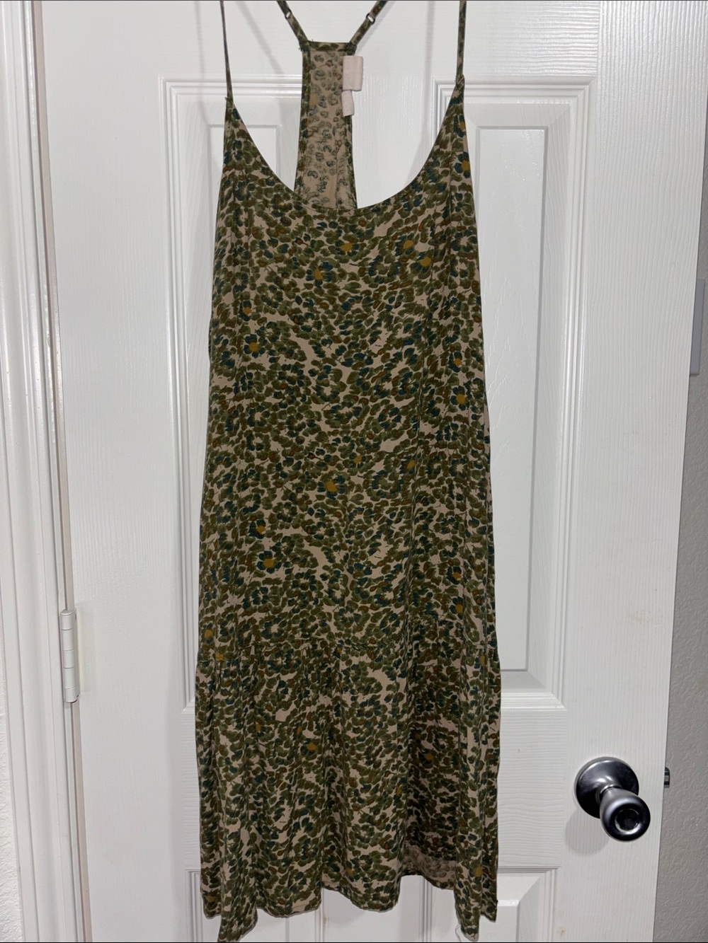 Roxy Olive Green Floral Slip Dress